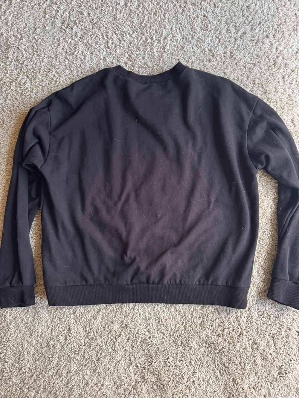H&M Divided x Disney Black Crewneck Sweatshirt with Small Mickey emblem - Picture 7 of 7